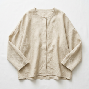 Oversized Leinenbluse